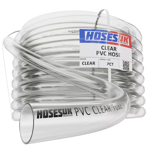 Clear pvc petrol fuel pipe - clear, for